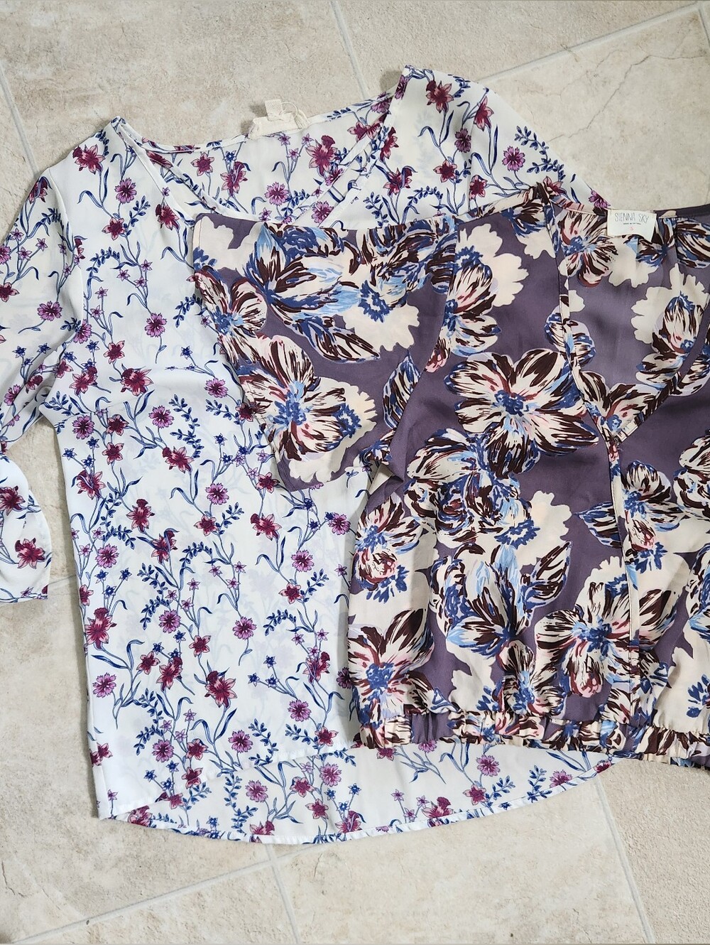 Floral Blouse Bundle (Set of 2) - Size Small